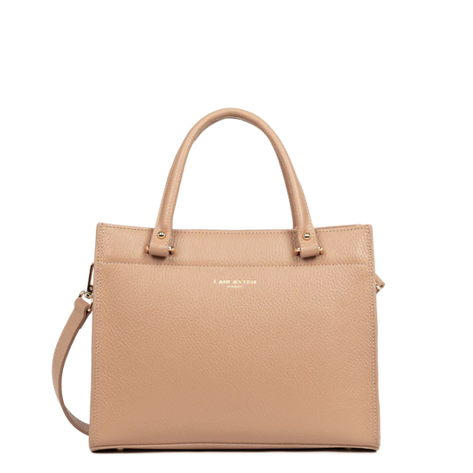 Sac Porte-Mains Zippé Foulonne Double Daily Naturel Intérieur Beige M – Lancaster Paris