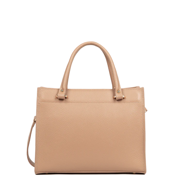 Sac Porte-Mains Zippé Foulonne Double Daily Naturel Intérieur Beige M – Lancaster Paris