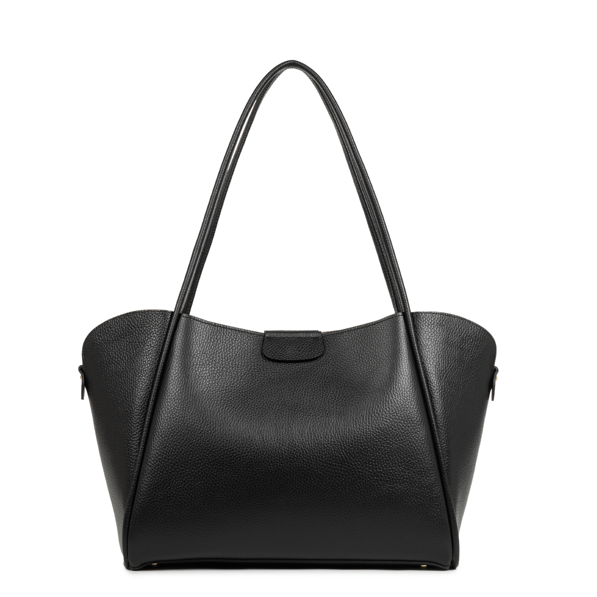Sac Cabas Épaule Foulonne Double XL Noir Intérieur Nude – Lancaster Paris