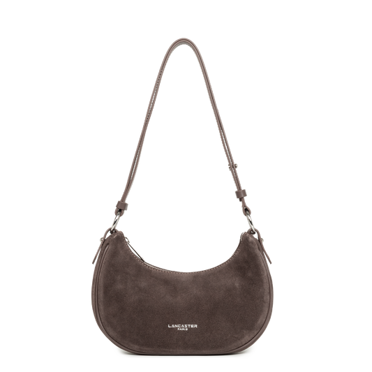 Sac Besace Zippé Suède S Marron – Lancaster Paris