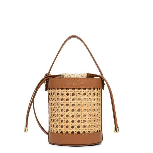 Sac Seau Cannage Rotin Camel S – Lancaster Paris