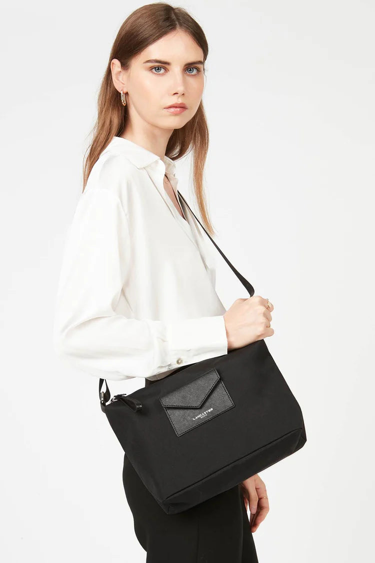 Sac Besace Zippé Smart KBA Noir – Lancaster Paris