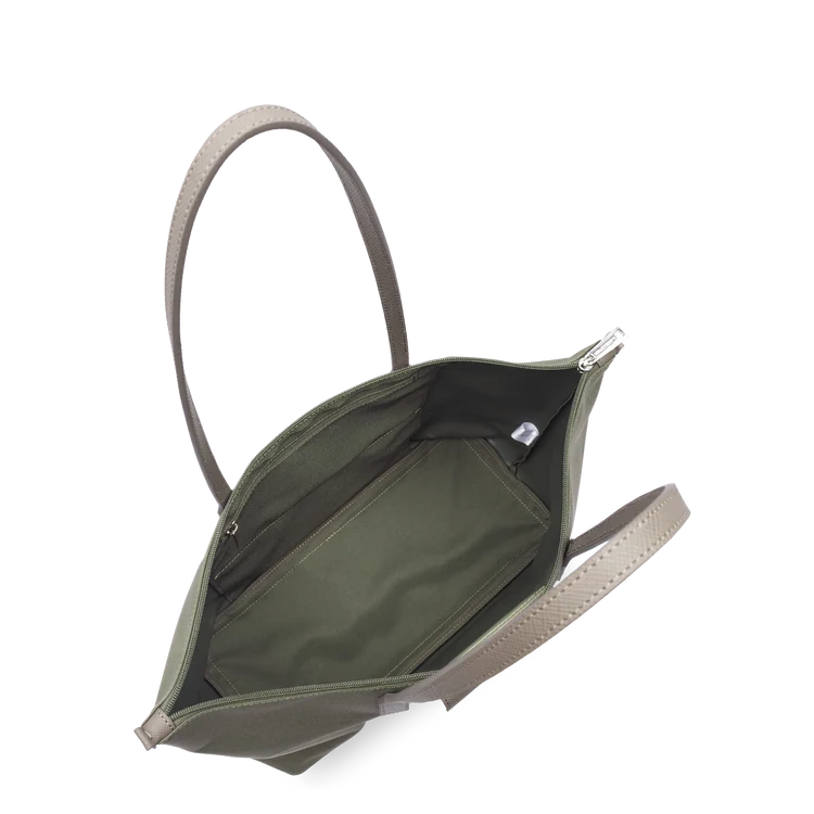 Sac Cabas Épaule Zippé Smart KBA Kaki Taupe L – Lancaster Paris