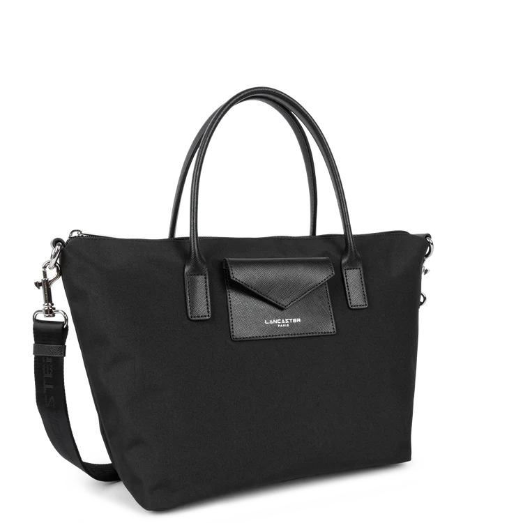 Sac Cabas Mains Zippé Smart KBA Noir – Lancaster Paris
