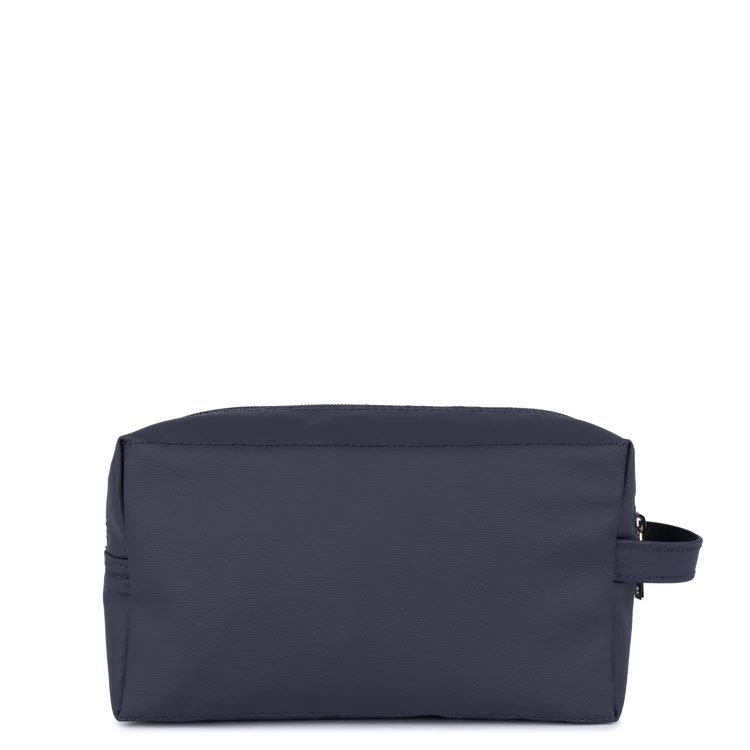 Trousse de Toilette Voyage – Toile Enduite Bleu Foncé – Lancaster Paris