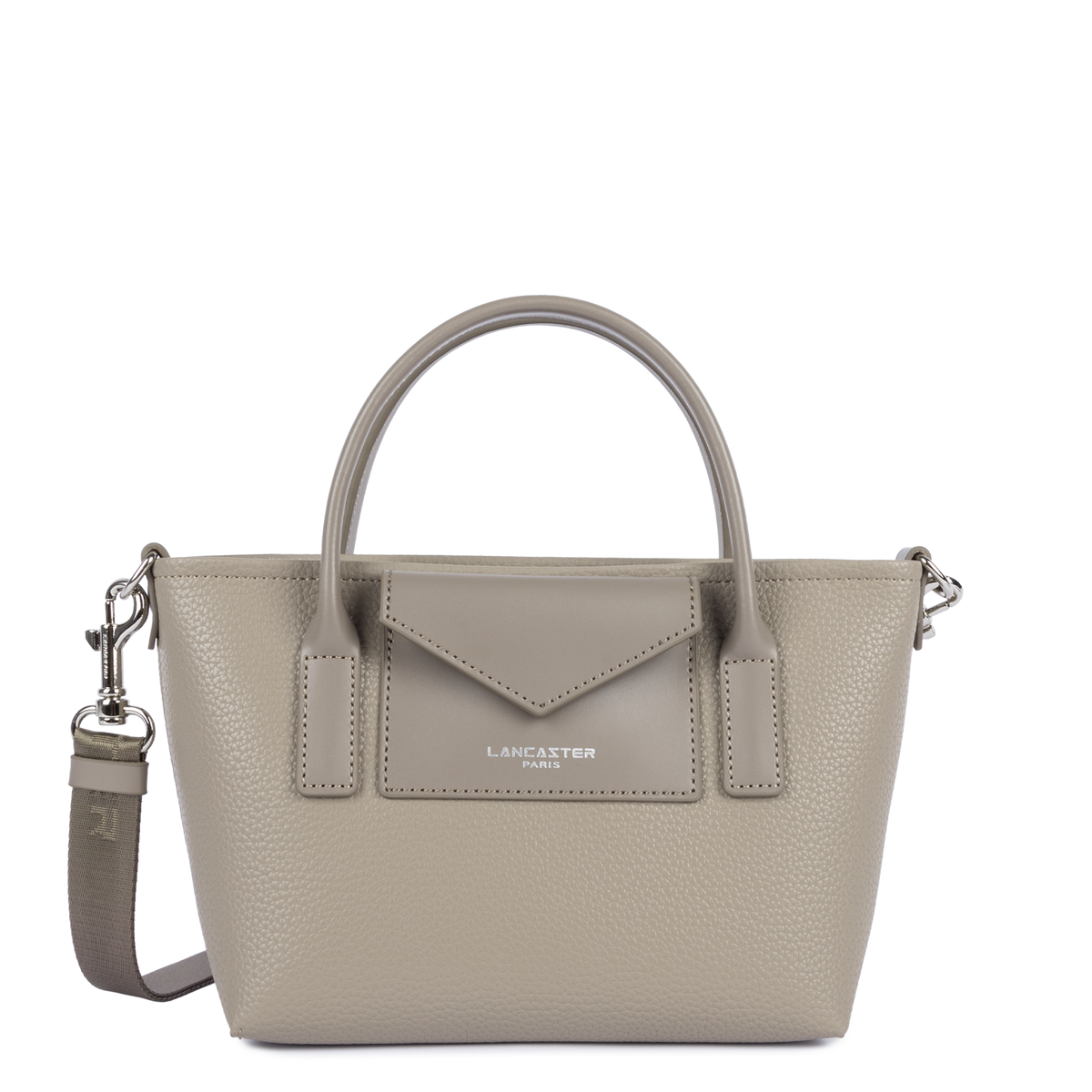 Sac Cabas Mains Maya Double Galet Foncé – Lancaster Paris