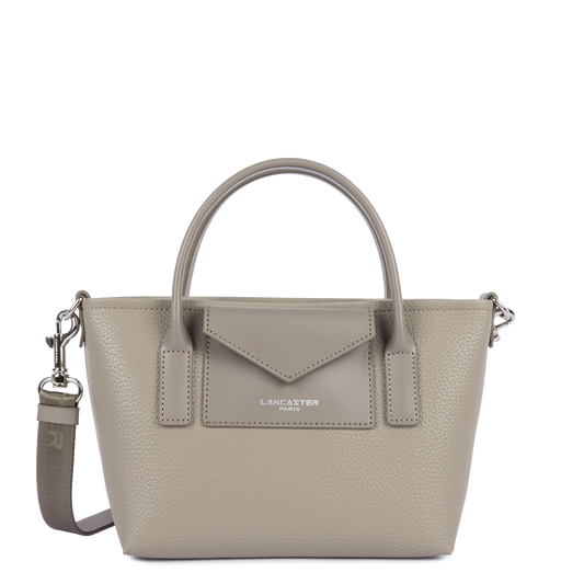 Sac Cabas Mains Maya Double Galet Foncé – Lancaster Paris
