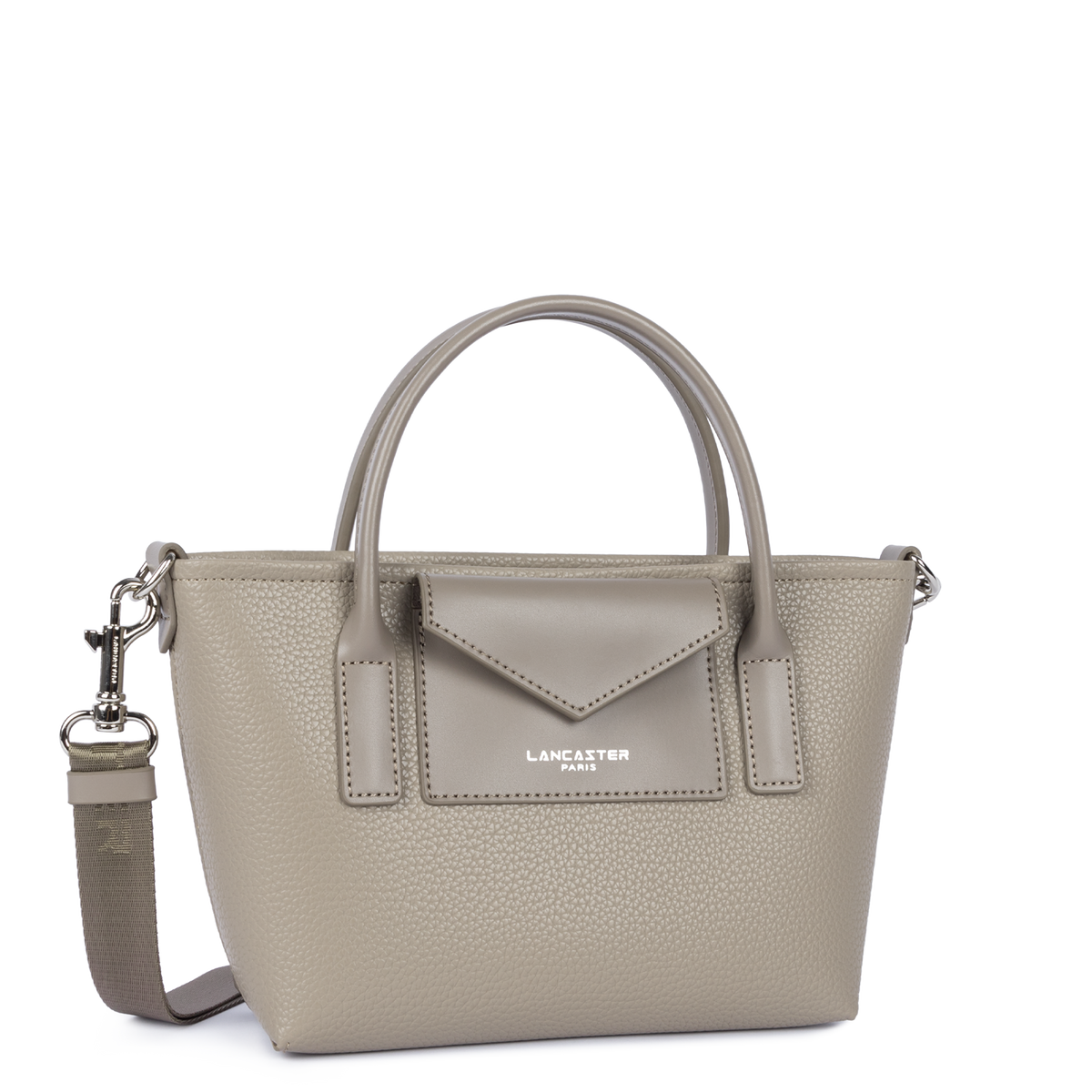 Sac Cabas Mains Maya Double Galet Foncé – Lancaster Paris