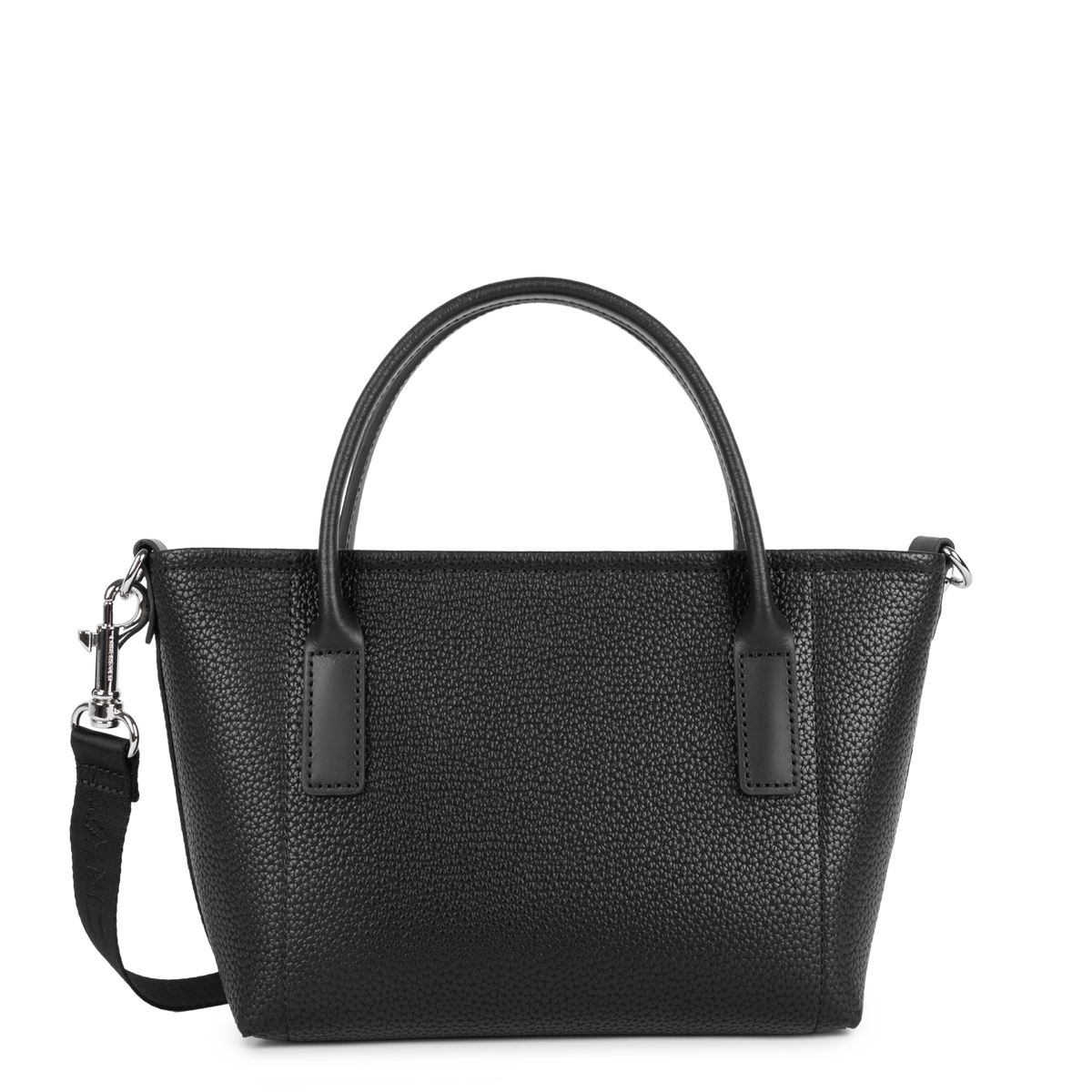 Sac Cabas Mains Zippé Maya Double Noir – Lancaster Paris