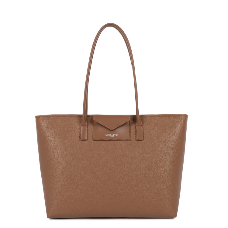 Sac Cabas Épaule Zippé Maya Double KBA Moka – Lancaster Paris