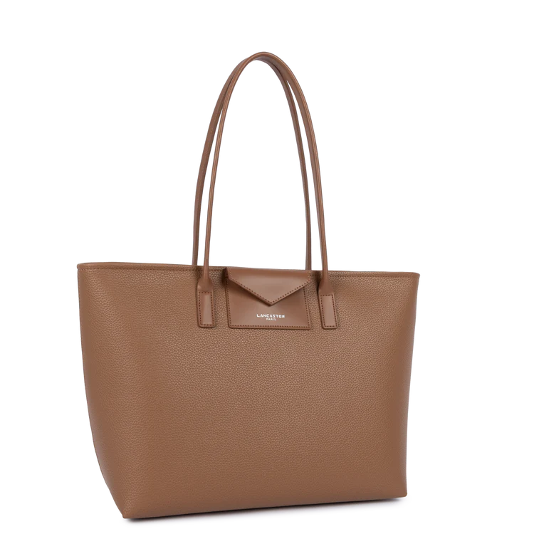 Sac Cabas Épaule Zippé Maya Double KBA Moka – Lancaster Paris