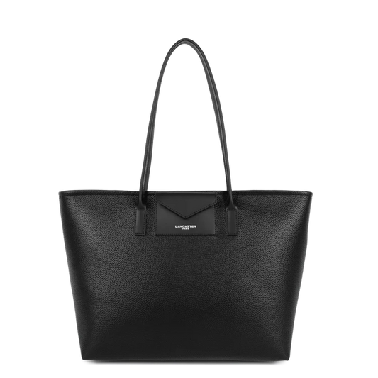 Sac Cabas Épaule Zippé Maya Double Noir – Lancaster Paris
