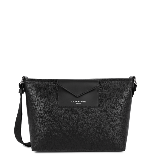 Sac Trotteur Zippé Maya Double Noir – Lancaster Paris
