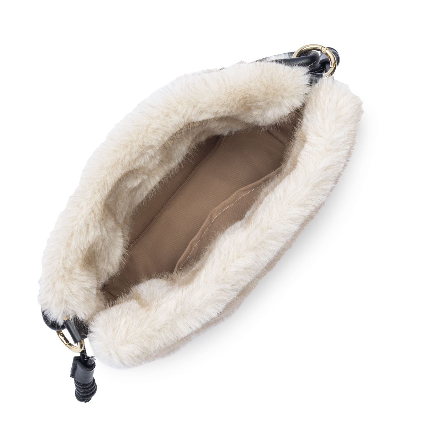 Sac Besace – Moumoute Écru & Noir – Lancaster Paris