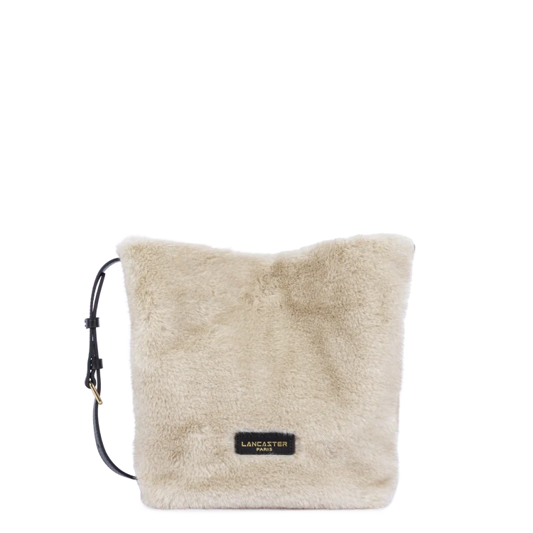 Sac Seau Moumoute Écru & Noir – Lancaster Paris