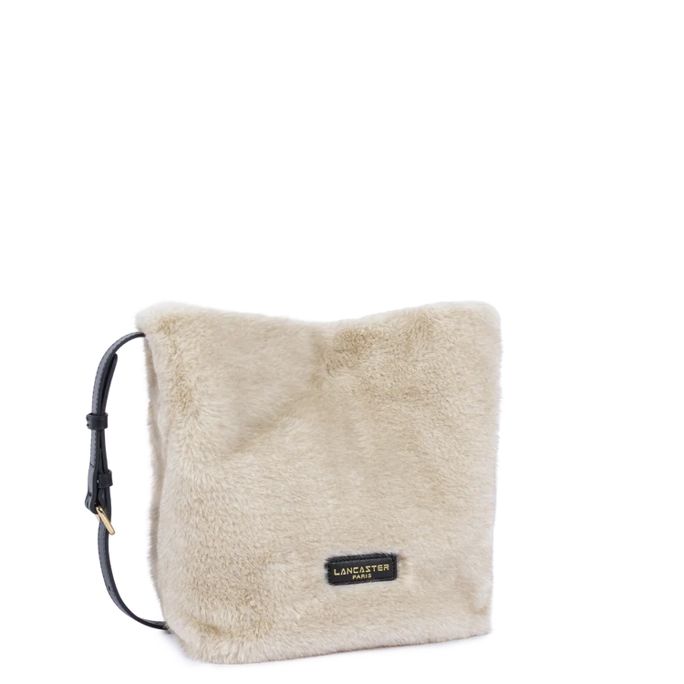 Sac Seau Moumoute Écru & Noir – Lancaster Paris