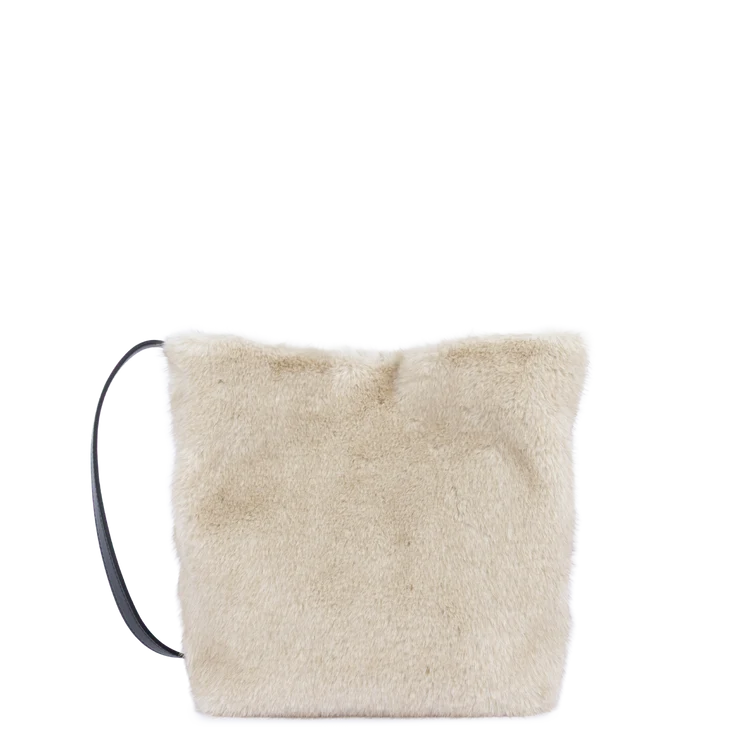 Sac Seau Moumoute Écru & Noir – Lancaster Paris