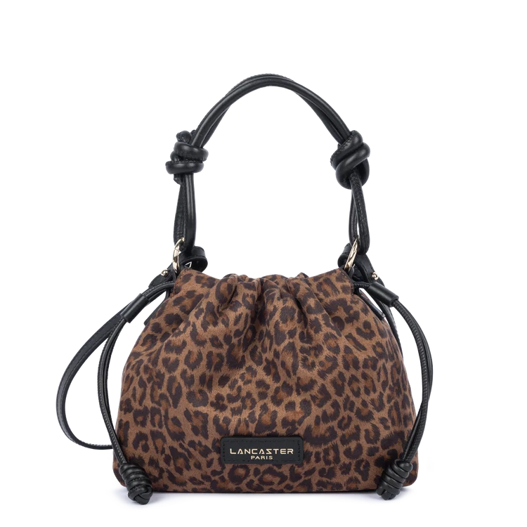 Sac Besace à Lacets Coulissants Léopard – Lancaster Paris