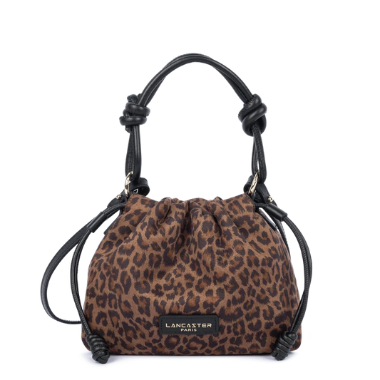 Sac Besace à Lacets Coulissants Léopard – Lancaster Paris