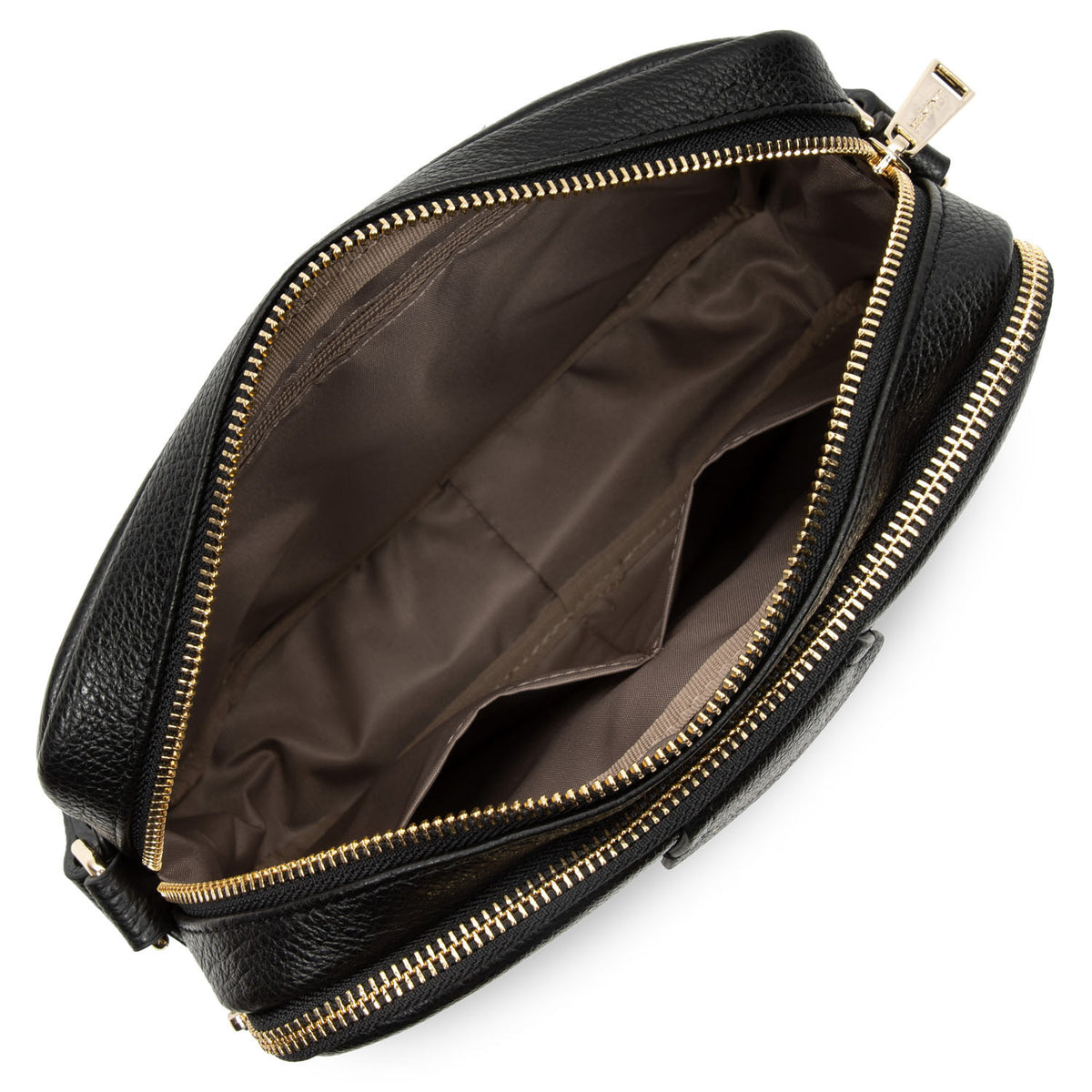 Sac Trotteur Zippé Dune Noir M – Lancaster Paris