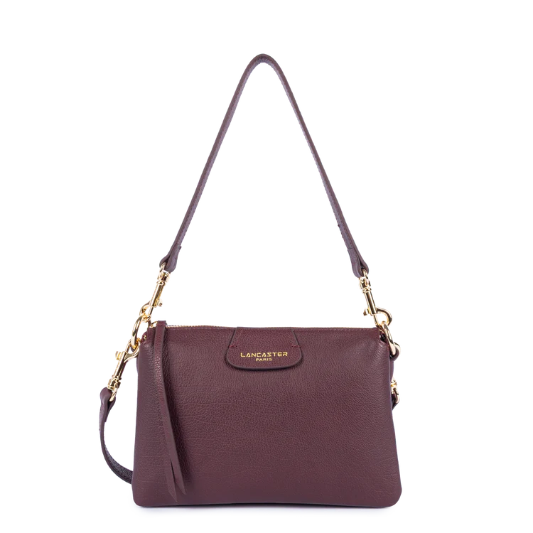 Pochette Zippée Dune Bordeaux Foncé M – Lancaster Paris