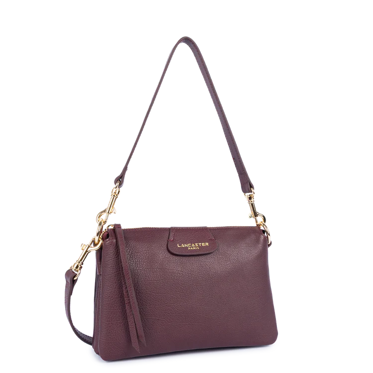 Pochette Zippée Dune Bordeaux Foncé M – Lancaster Paris