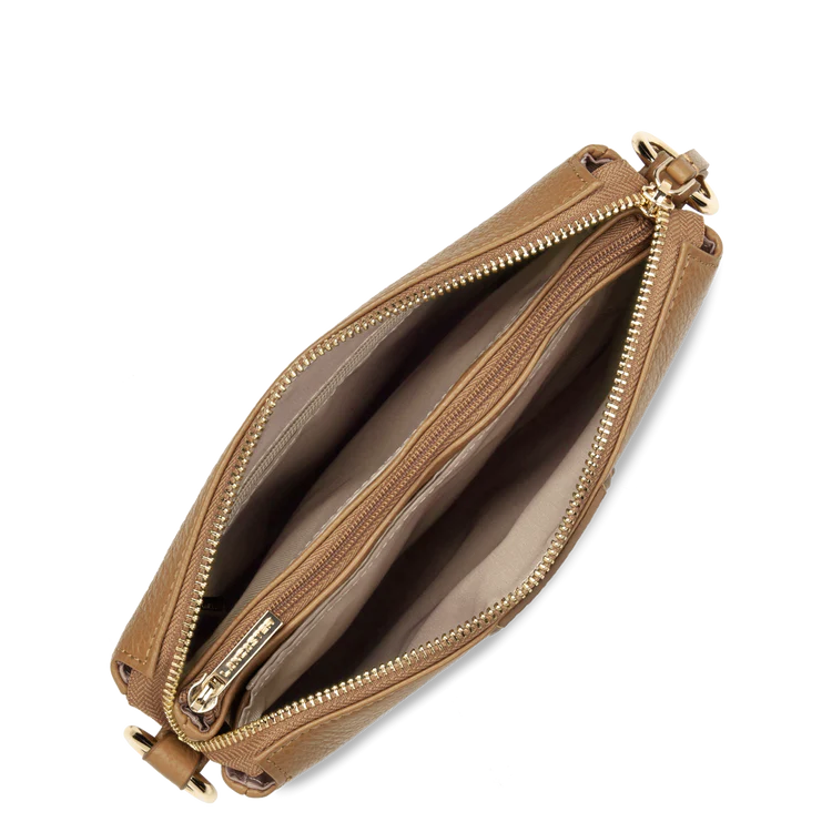 Pochette Zippée Dune Camel M – Lancaster Paris