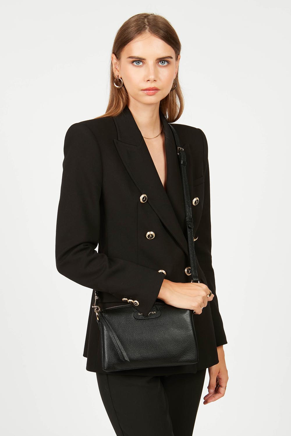 Pochette Zippée Dune Noir M – Lancaster Paris