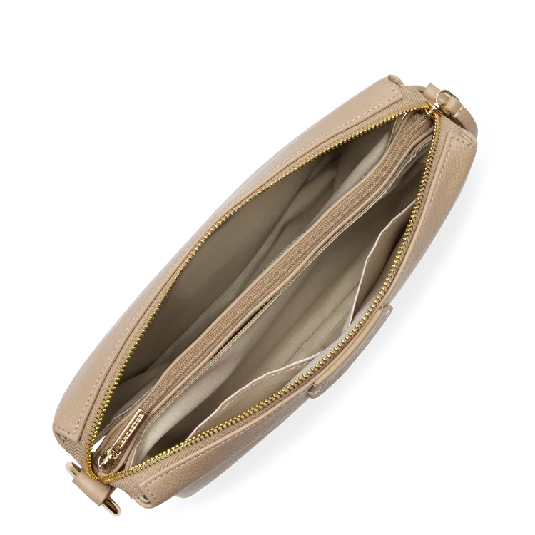 Pochette Zippée Dune Beige Foncé L – Lancaster Paris