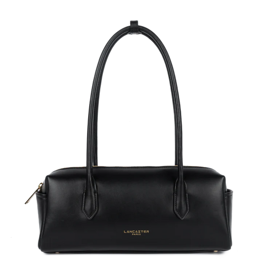 Sac Donna Cube Cuir Lisse Noir – Lancaster Paris