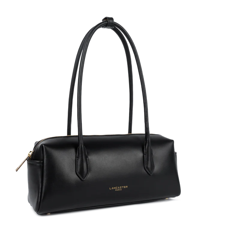 Sac Donna Cube Cuir Lisse Noir – Lancaster Paris