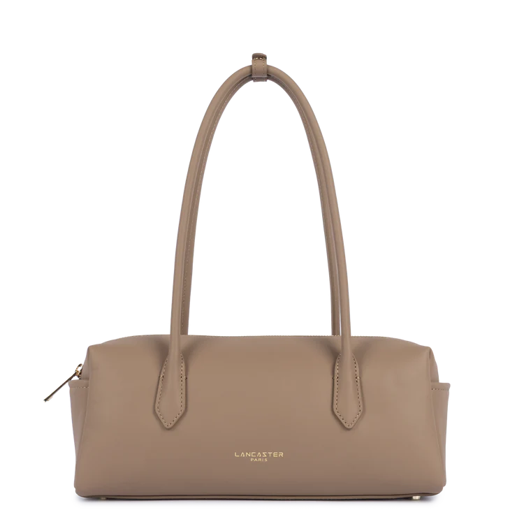 Sac Donna Cube – Cuir Lisse Praline – Lancaster Paris