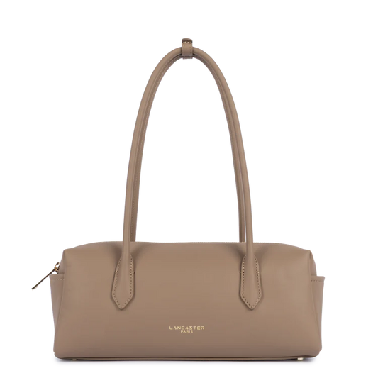 Sac Donna Cube – Cuir Lisse Praline – Lancaster Paris