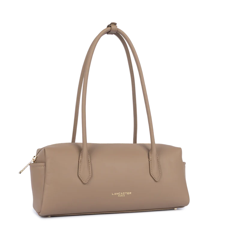 Sac Donna Cube – Cuir Lisse Praline – Lancaster Paris