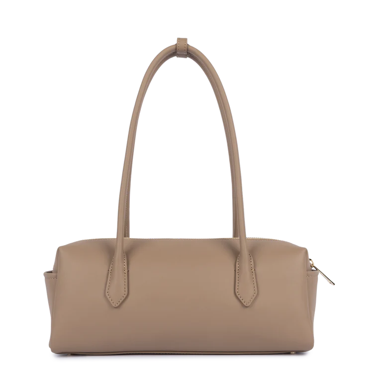 Sac Donna Cube – Cuir Lisse Praline – Lancaster Paris