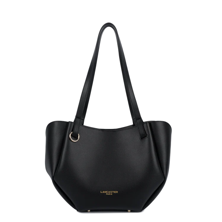 Sac Porté Épaule – Cuir Noir – Lancaster Paris