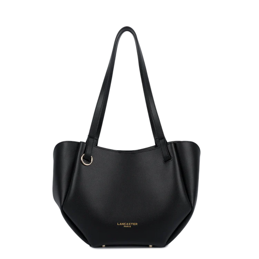 Sac Porté Épaule – Cuir Noir – Lancaster Paris