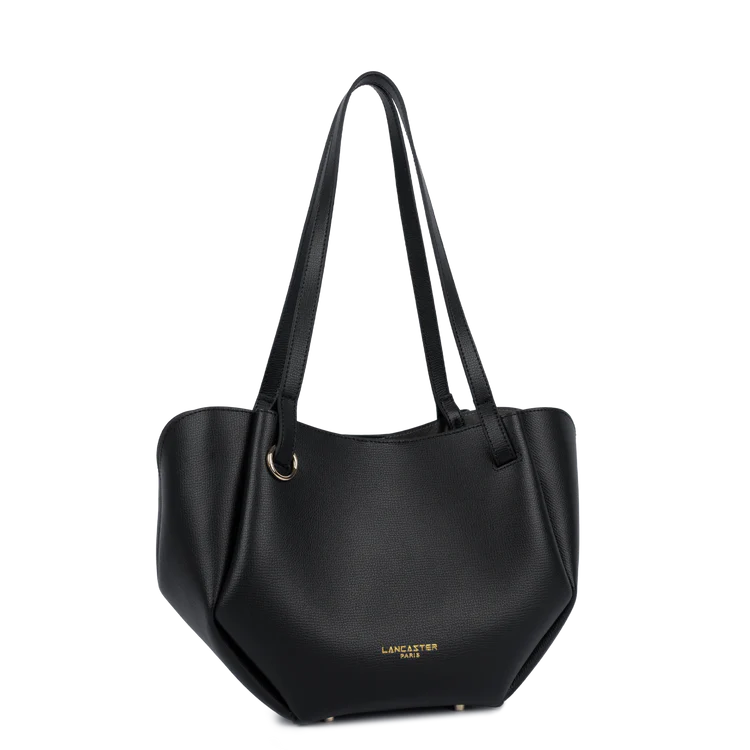 Sac Porté Épaule – Cuir Noir – Lancaster Paris