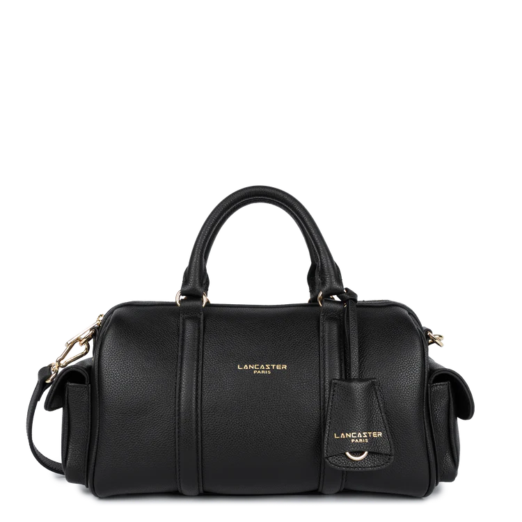 SAC POLOCHON CUIR LANCASTER  ZIPPE M MILANO ANA NOIR