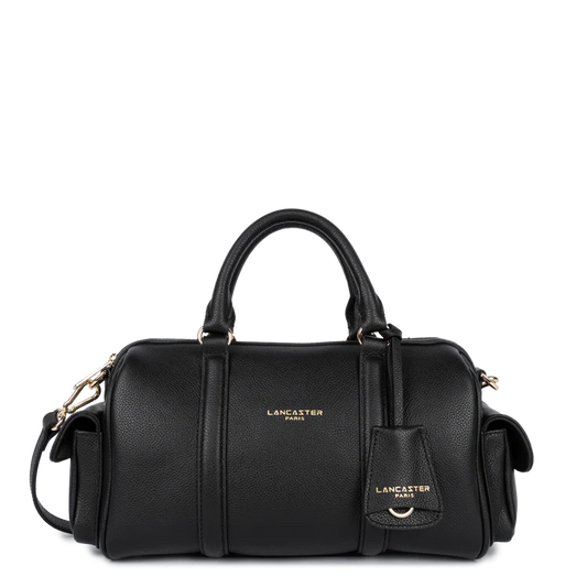 SAC POLOCHON CUIR LANCASTER  ZIPPE M MILANO ANA NOIR
