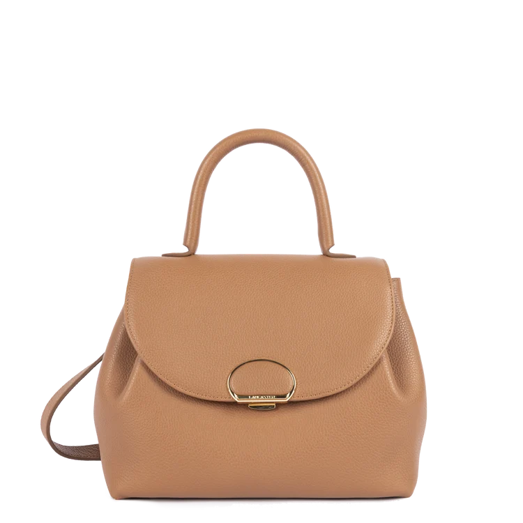 Sac Porte-Mains à Fermoir Milano PIA Moka M – Lancaster Paris