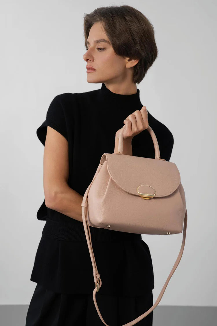 Sac Porte-Mains à Rabat Milano PIA Nude M – Lancaster Paris