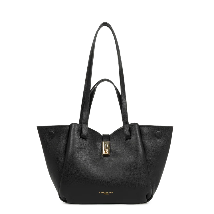 Sac Cabas Épaule Milano Horizon Noir M – Lancaster Paris