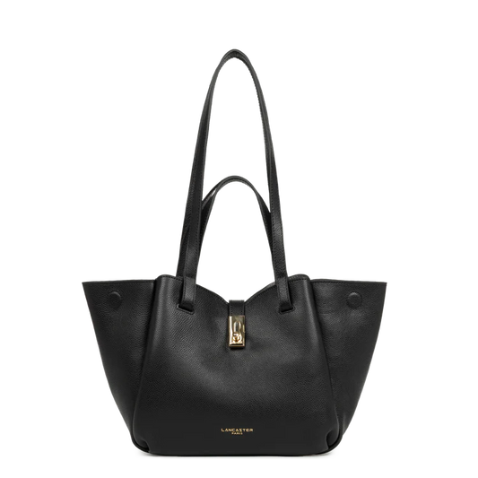 Sac Cabas Épaule Milano Horizon Noir M – Lancaster Paris