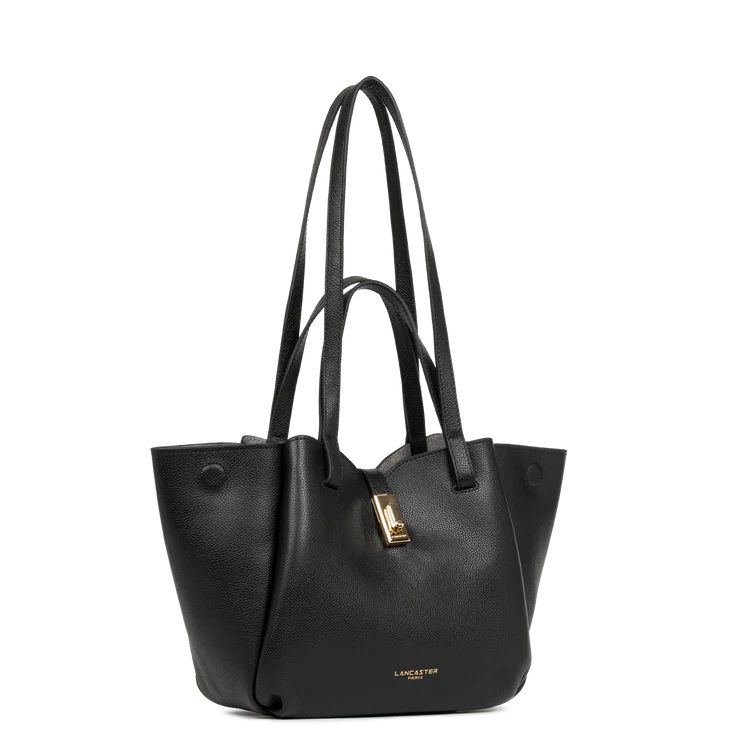Sac Cabas Épaule Milano Horizon Noir M – Lancaster Paris
