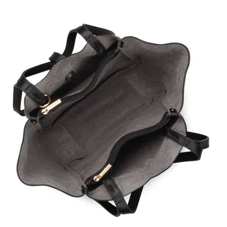 Sac Cabas Épaule Milano Horizon Noir M – Lancaster Paris