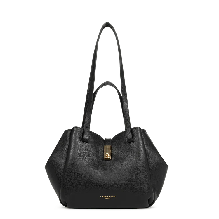 Sac Cabas Épaule Milano Horizon Noir M – Lancaster Paris