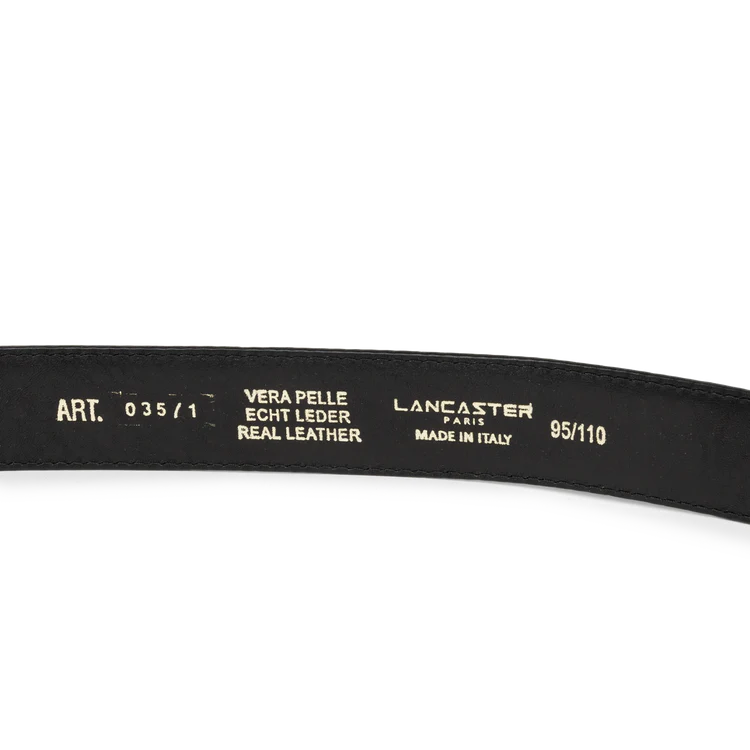 Ceinture Cuir Soft Noir 115 cm – Lancaster Paris