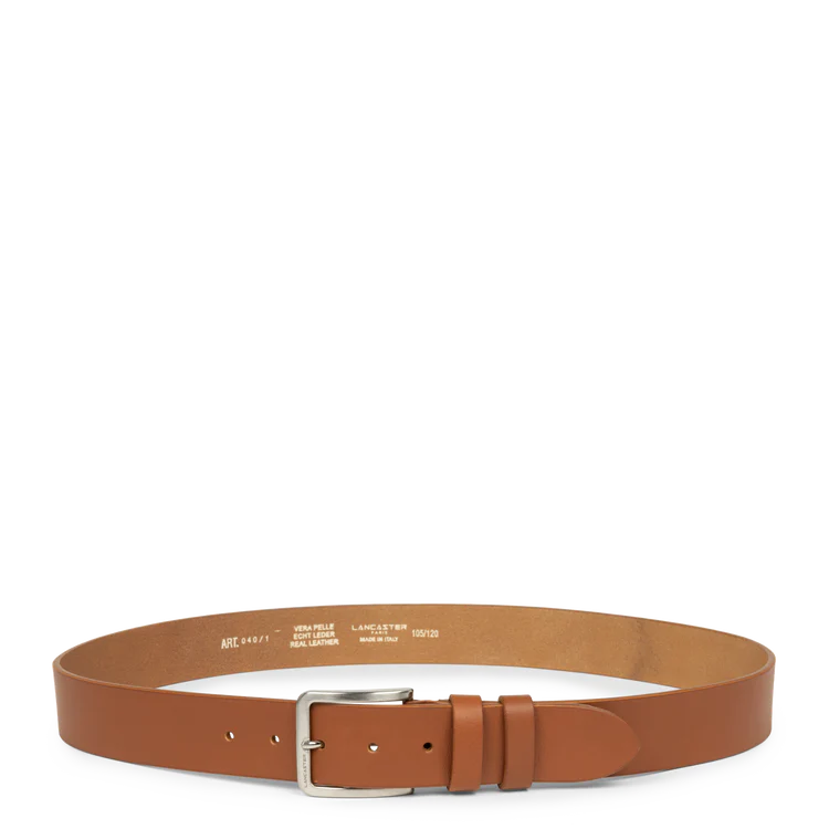 Ceinture Cuir Végétal Homme Camel 115 cm – Lancaster Paris