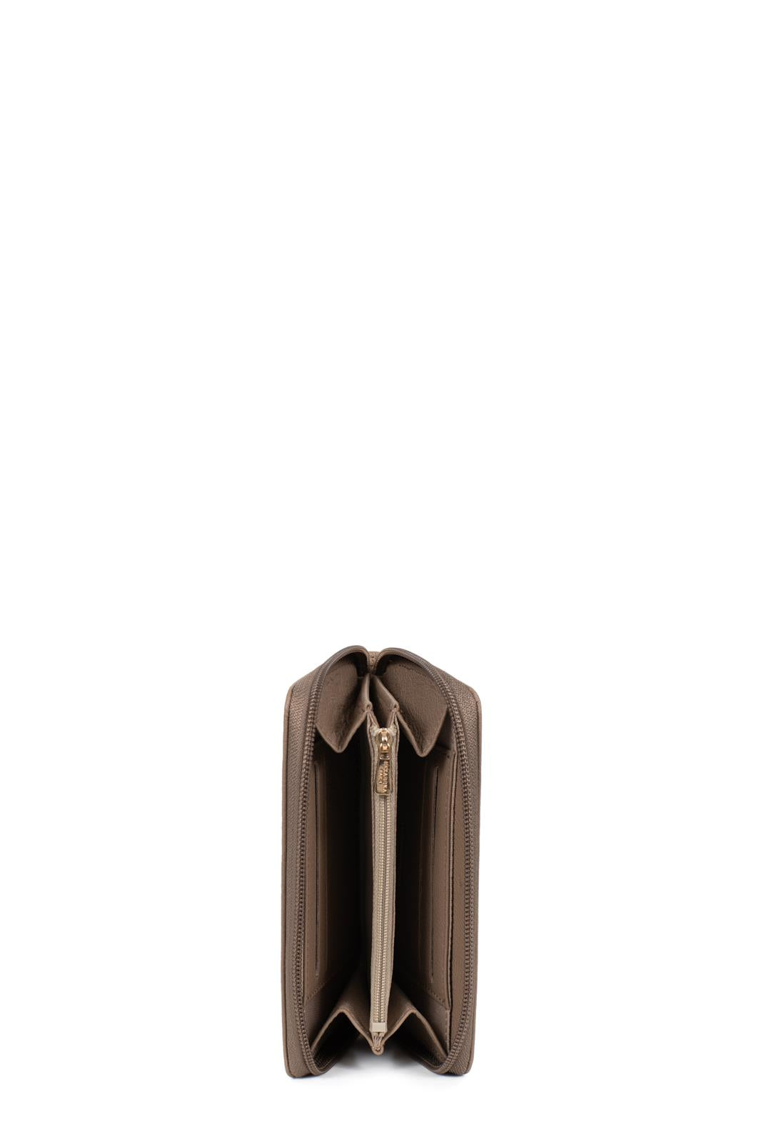 Portefeuille Hexagona Cuir de Vachette Grainé Biscuit